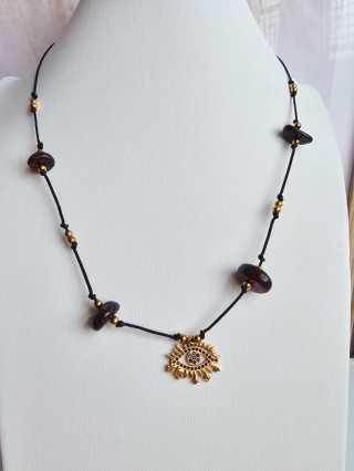 Naszyjnik granat oko