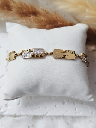 Bransoletka cyrkonia droga grecka