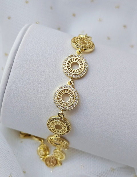 Bransoletka droga grecka cyrkonia