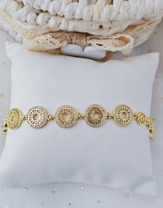 Bransoletka droga grecka cyrkonia