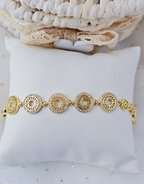 Bransoletka droga grecka cyrkonia