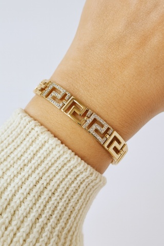 Bransoletka droga grecka cyrkonia