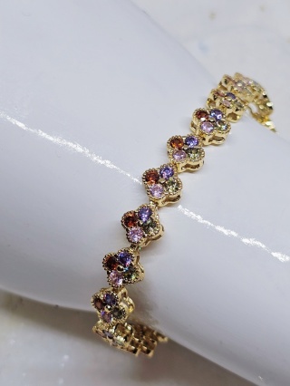 Bransoletka kwiatek kolorowy