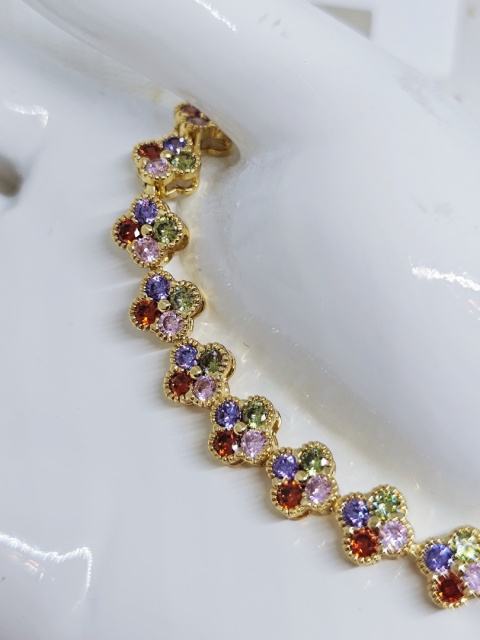 Bransoletka kwiatek kolorowy