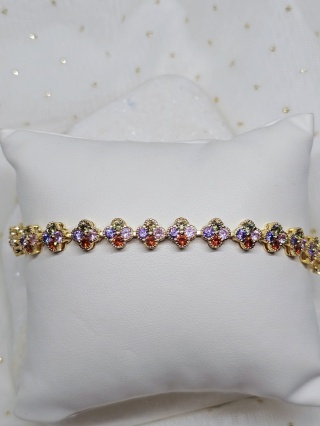 Bransoletka kwiatek kolorowy