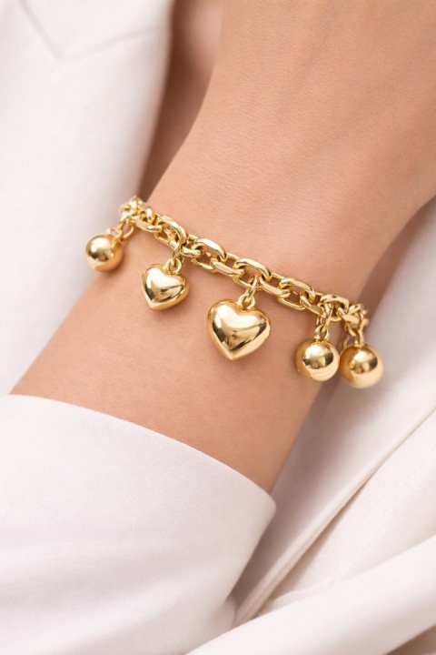 Bransoletka serce dmuchane