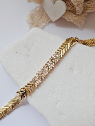 Bransoletka strzałki cyrkonia