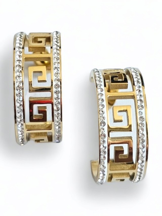 Kolczyki droga grecka cyrkonia