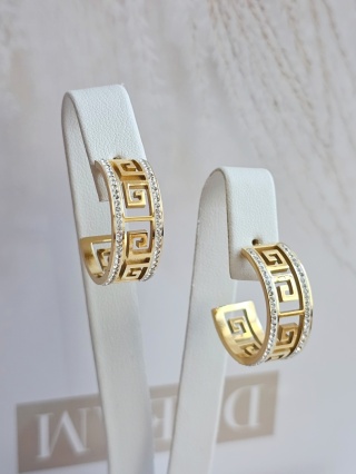 Kolczyki droga grecka cyrkonia