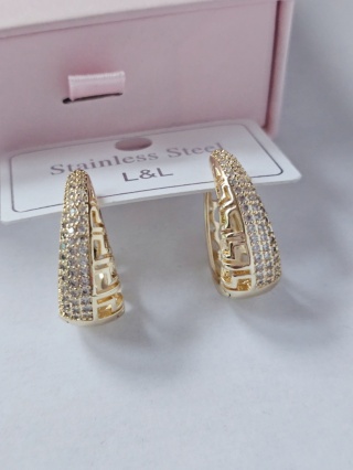 Kolczyki droga grecka cyrkonia