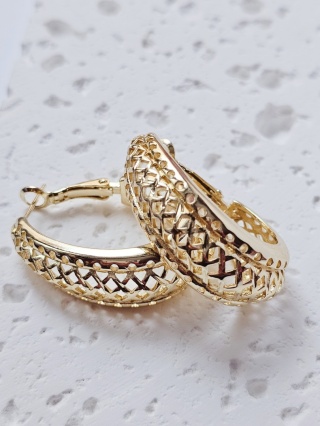 Kolczyki koło ażurek