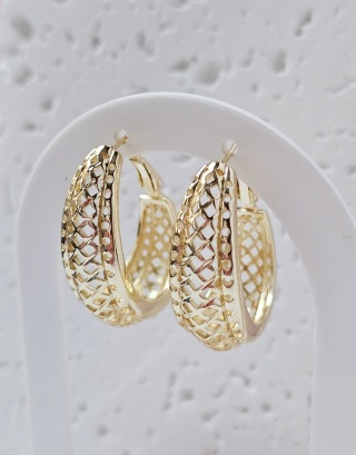 Kolczyki koło ażurek