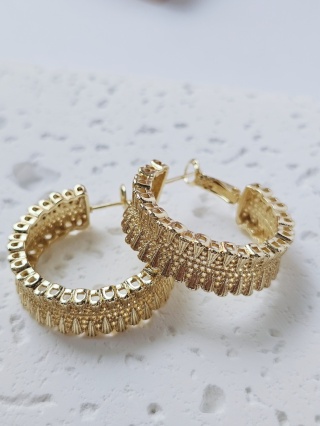 Kolczyki koło ozdobne