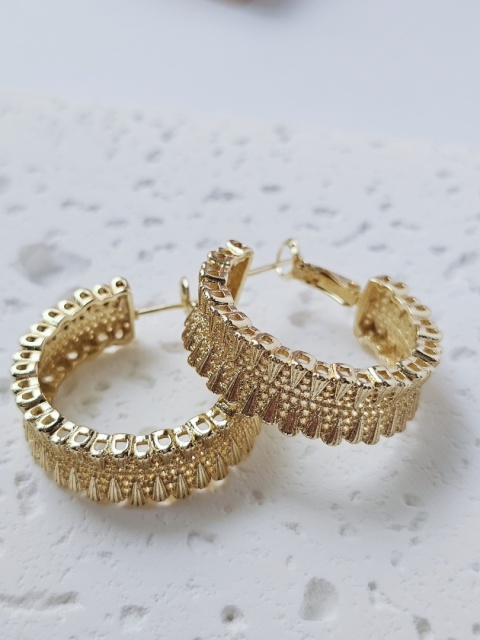 Kolczyki koło ozdobne