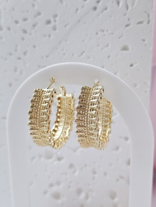 Kolczyki koło ozdobne