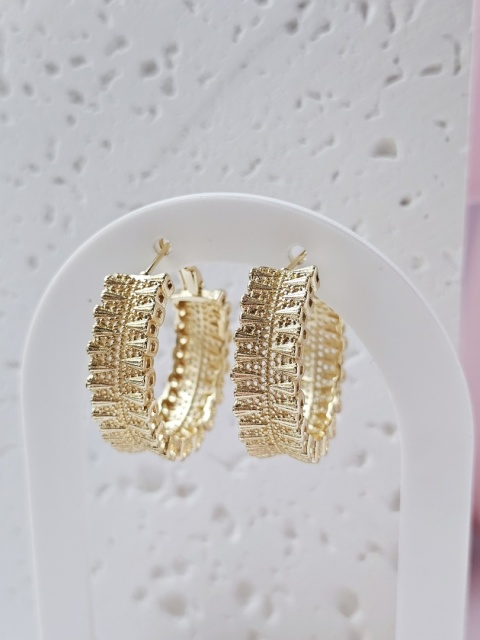 Kolczyki koło ozdobne