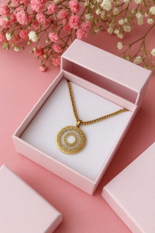 Naszyjnik droga grecka masa perłowa