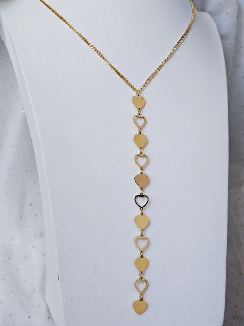 Naszyjnik krawatka serce