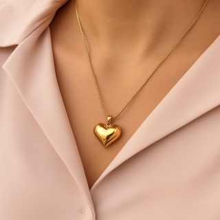 Naszyjnik serce pompowane