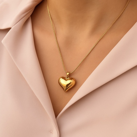 Naszyjnik serce pompowane